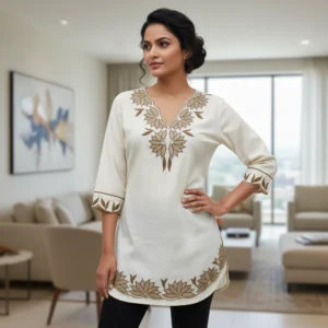 Linen Short Kurti (Minimal Luxe Collection)