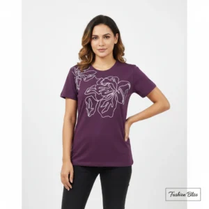 Noir Leaf Luxe Tencel T-Shirt (Ultra-Soft | Breathable Comfort)