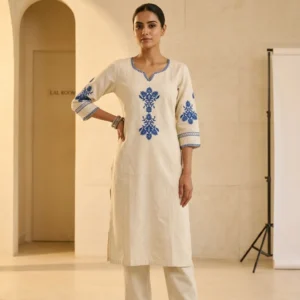 Embroidered Cotton Co-Ord Set