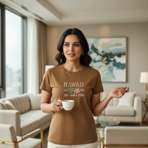 Hawaii Graphic Cotton T-Shirt